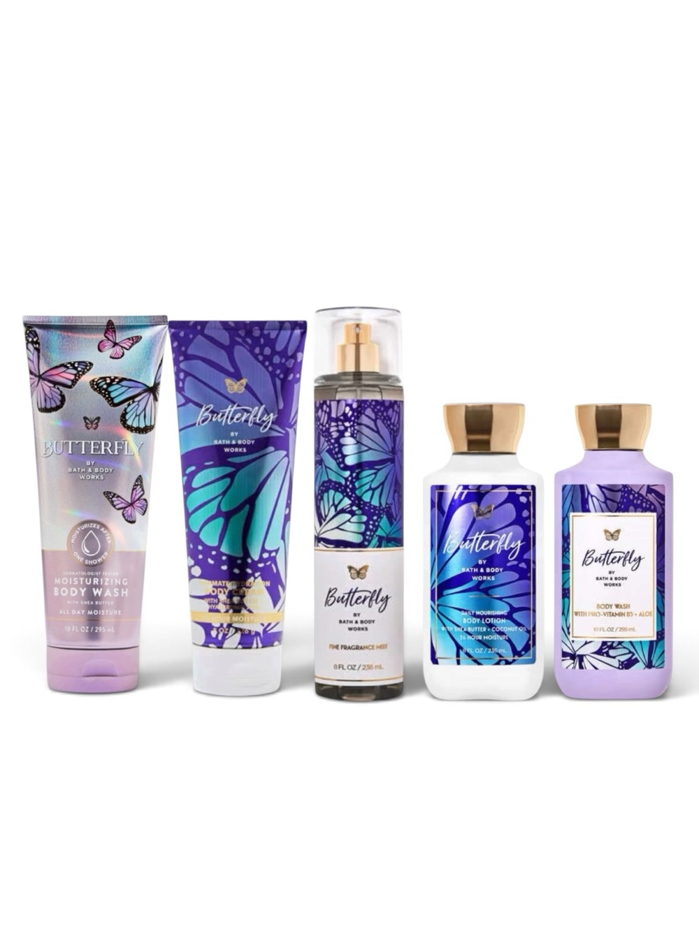 Bath & Body Works BUTTERFLY Body Care Set